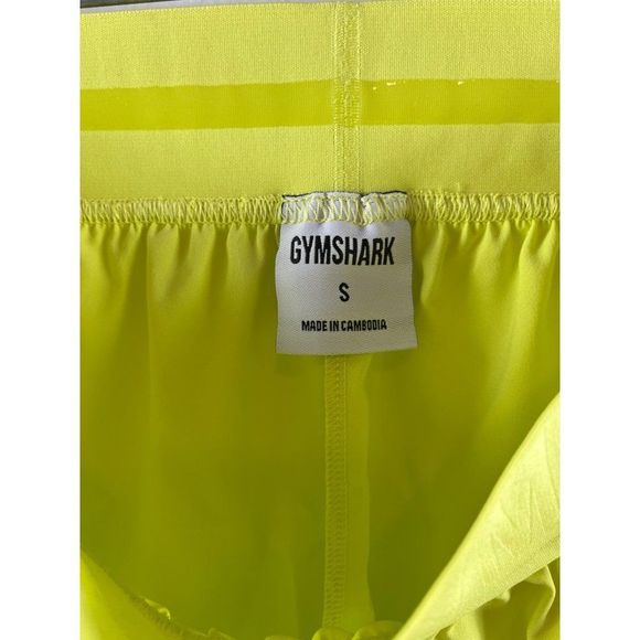 Gymshark Training Loose Fit Shorts in Glitch Yellow Women's Small Unlined - Picture 7 of 10